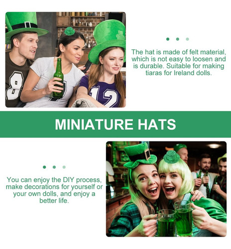 Minisombreros Irlandeses Para Fiestas, 6 Unidades, Minisombr