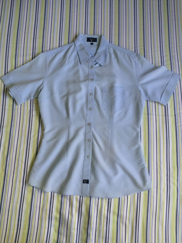 Camisa Dama Casual Azul Marca Vsix Talla L