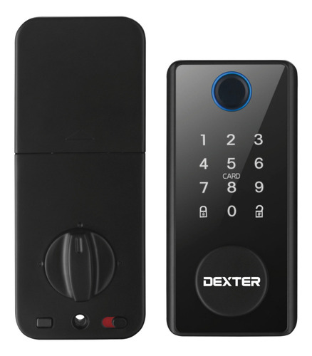 Cerradura Cerrojo Inteligente Huella Digital Wifi Bluetooth Dexter Smart Locks Ds01 Negro