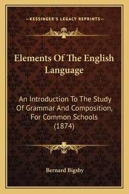 Libro Elements Of The English Language: An Introduction T...