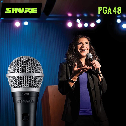 Imagen 10 de 10 de Micrófono Shure Pga48 Dinámico Con Cable Tienda Oficial