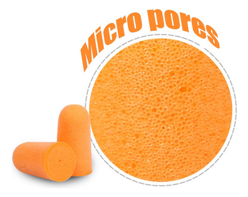 10 Tapones Para Los Oídos, Reducción De Ruido, Algodón Con M