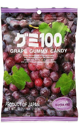 Japonés Gomoso De La Fruta Dulce A Kasugai - Grape - 107g