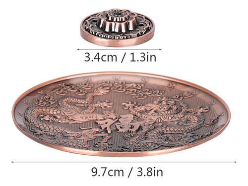 Portaplatos De Incienso Con Forma De Dragón Doble Para Decor