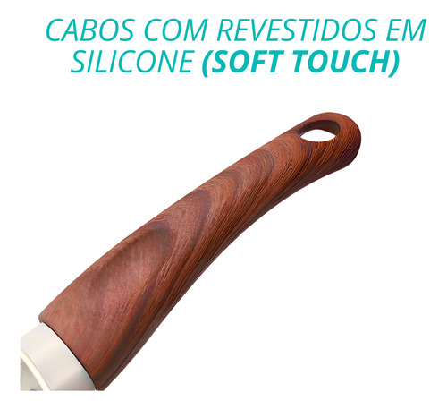 Kit 2 Frigideira Cerâmica Antiaderente Sahara Não Gruda 14cm