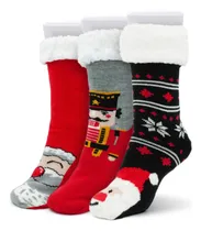 Comprar 3 Pares De Calcetas Navideñas Térmicas Afelpadas - Onda Shop