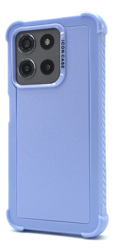Funda 3 En 1 Para Moto G15 Case Uso Rudo Full Protector Multishield - Violeta Moto G15