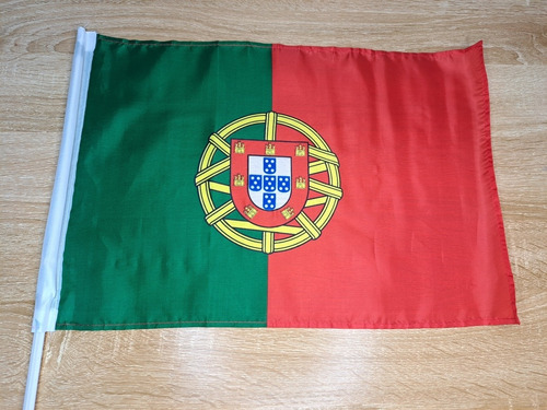 Bandera Portugal Original Mundial Fútbol Ronaldo Asta Carro