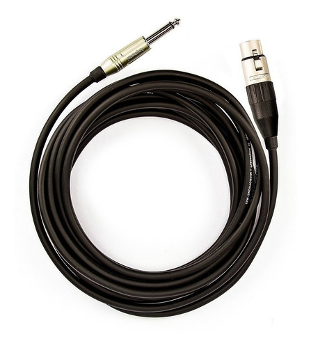 Cabo De Microfone P10 Mono Para Xlr Fêmea Amphenol 5 Metros