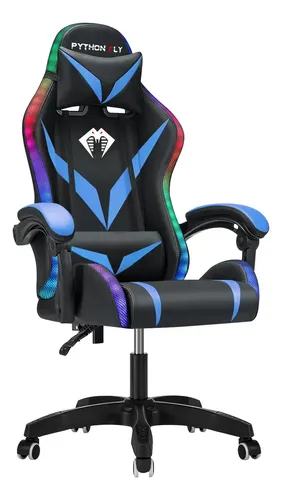 Cadeira Gamer E Escritório Python Fly Com Led Rgb Ergonômica