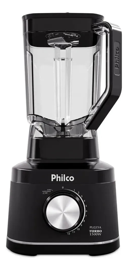 Liquidificador Philco 1500W 3,1L 12 Velocidades com 6 Lâminas PLQ15A