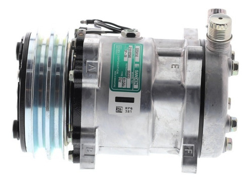 Compresor 5h14 2a 12v 132mm Tapa Fl 6626 (oe) Sanden