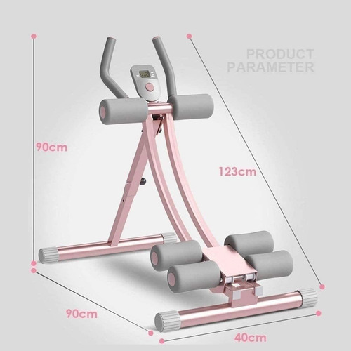 Aparato Abdominal Rosa Multifuncional Ejercicio En Casa Gym