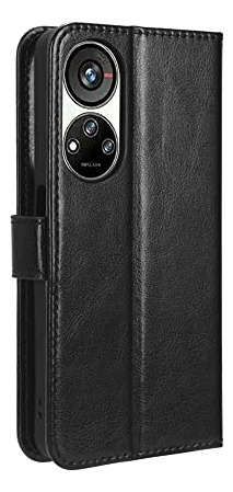 Funda Para Zte Blade V40s Negro Piel