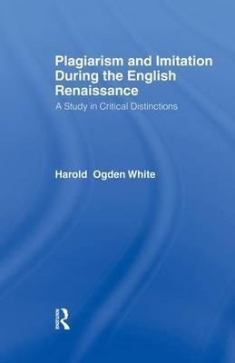 Plagiarism And Imitation Duri Cb - Harold Ogden White