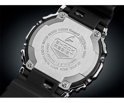 Relógio Casio G-shock Gm-5600-1dr Caixa Em Aço Inoxidável