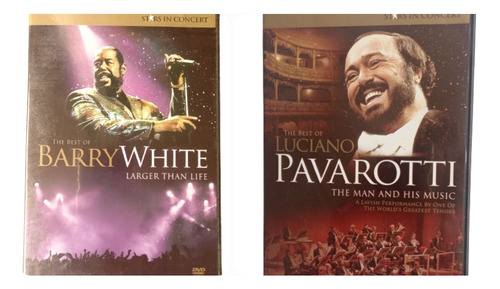 2 Dvds The Best Of Barry White Y Pavarotti /leer Descripción