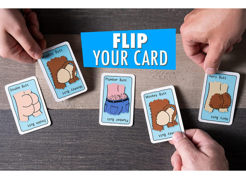 Juego De Cartas Bunch Of Butts: Juego Familiar Divertido Y Y
