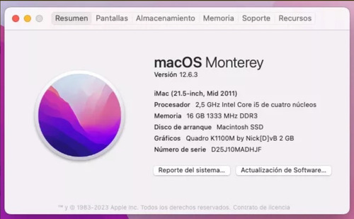 iMac 21.5 (2011) Reemplazo Placa Grafica Hd 6750m Solamente