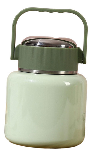 Frasco Para Comida Quente Com Colher Com Alça Verde