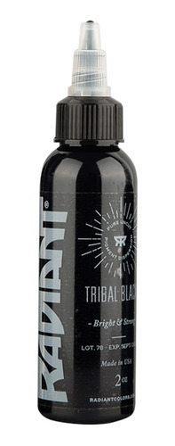 Tinta Profesional Para Tatuar Radiant Tribal Black 2oz