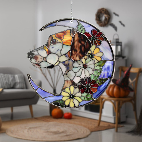 / Decoración De Ventana Plana Acrílica Para Colgar En La