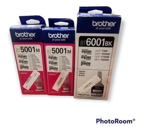 Kit De 3 Botellas De Tinta Marca Brother 