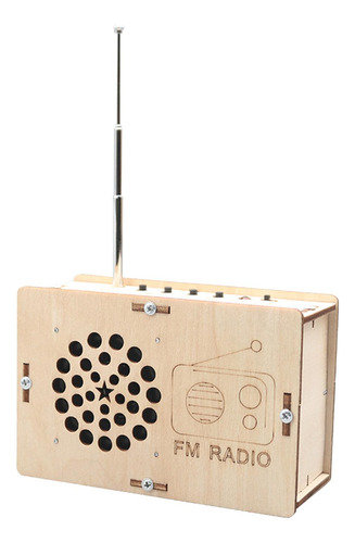 Diy Radio Modelo 3d Rompecabezas Kits De Artesanía Material