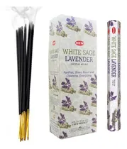 Comprar Incienso Hem Hexagonal 120 Varitas Salvia Blanca Lavanda 