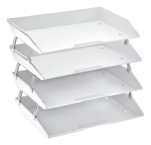 Acrimet Facility Carta Bandeja 4 Tiers  Color Blanco 