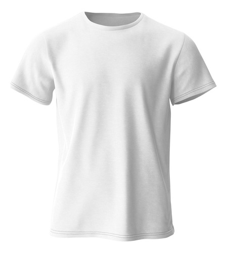 Playera Blanca 100% Algodón Peinado Suave Premium Básicos Eg