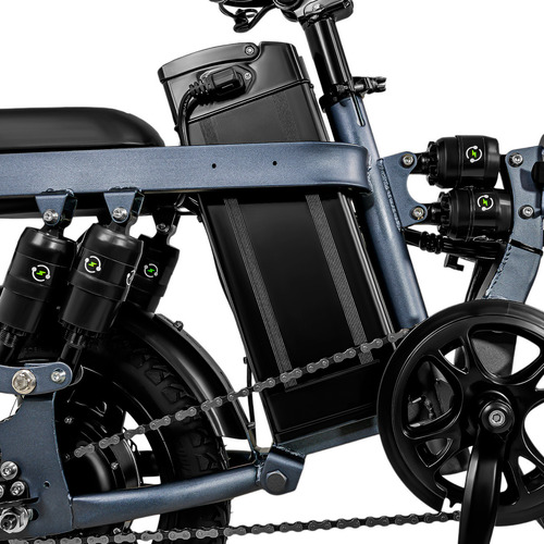 Bicicleta E-be Electrica Plegable E-flex Pro 750w 35km/h Color Gris Oscuro