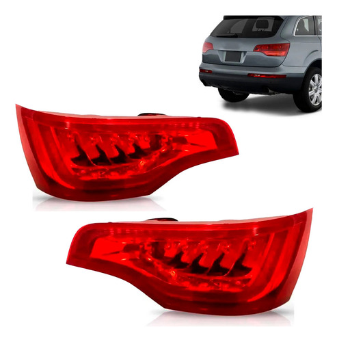 Par Lanterna Audi Q7 10 11 12 13 2014 2015 Canto Com Led