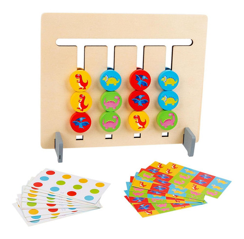 Montessori Slide Puzzle Toy Game Brain Teaser Desarrollo De