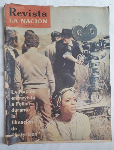 Revista Antigua ** La Nacion ** Año 1969  Fellini