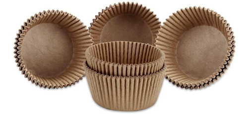 100 Capsula Para Hornear Capsulas Capacillo Cupcakes Marron