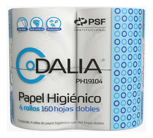 Papel higiénico Fapsa PH19104 doble hoja de 4 u pack x 24