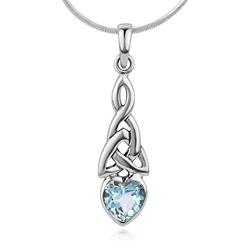 Chuvora Collar De Plata Esterlina 925 Triquetra Celtic Knot