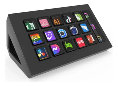 Para Teclado Visual Streamdeck, Botón Lcd, 15 Teclas, Live C