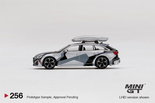 Imagem 4 de 4 de Audi Rs6 Avant Com Bagageiro 256 Camo - 1:64 - Mini Gt