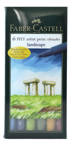 Sets De Bolígrafos Pitt Artist Brush Paisajes