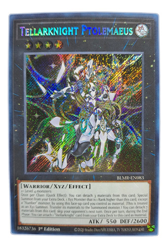 Yugi-oh! Tellarknight Ptolemaeus Blmr-en083 Secret