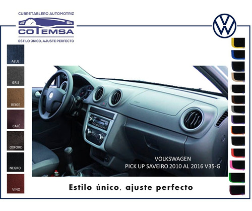 Cubretablero Aut. Volkswagen Pick-up Saveiro 2010 A 2016 V35