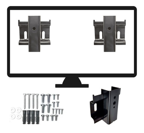 Suporte De Parede Supratick Lm02 Para Tv/monitor Até 71 Cor Cinza-escuro