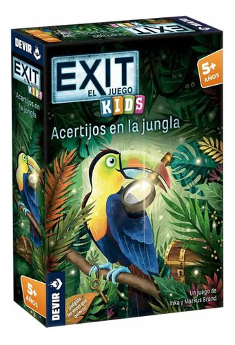 Exit Kids Acertijos En La Jungla - Juego De Mesa