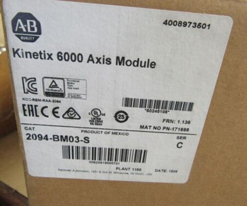 New Allen-bradley 2094-bm03-s Servo Drive Kinetix 6000 A Jje