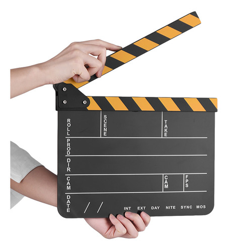 Película De Televisión Scene Clapper Action Erase Cut Dry, A