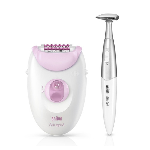 Depiladora Braun Se3321 Silk Epil 3 + Bikini Trimmer