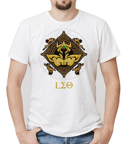 Playera Blanca Estampado Caballeros Del Zodiaco