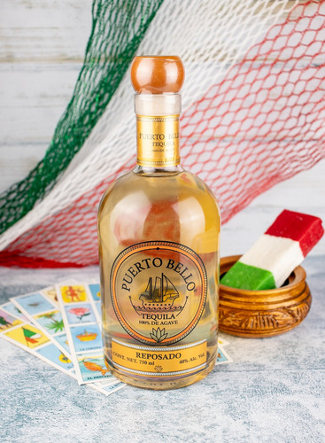 Puerto Bello Tequila Reposado 100% Agave 750 Ml